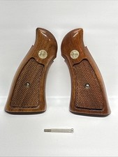Smith Wesson N Frame Magna Grips Checkered Black Washer Vintage