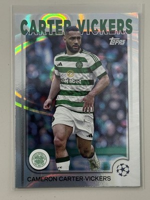 Cameron Carter-Vickers Celtic Fc Rain Drops 2024/25 Topps UCC Flagship #117