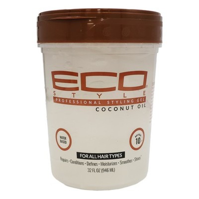 Eco Styling Hair Gel Coconut 32 Oz|Case of 6