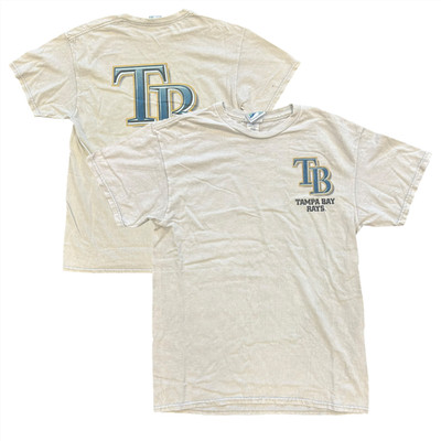 Tampa Bay Rays T-Shirt (Größe M) Herren 47 Brand MLB Bone Graphic Top - Neu