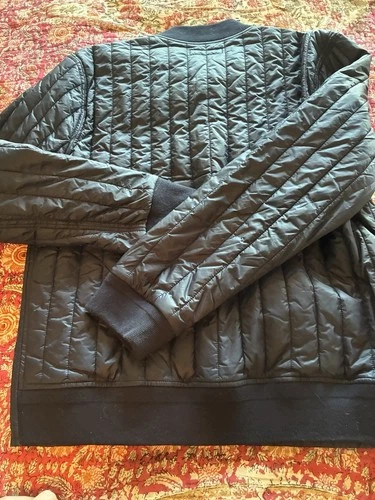 Polo Ralph Lauren Men's Navy Quilted Snap Button Baseball Jacket Medium image 5