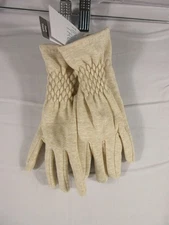 Time & True Womens Tech Touch Screen Winter Gloves One Size Oatmeal Heather