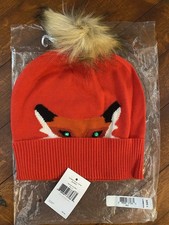 Kate Spade Woodland Critters Cuff Hat NWT