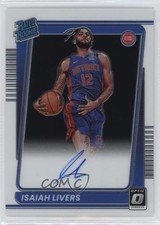2021 Panini Donruss Optic Rated Rookie Signatures Isaiah Livers #177 Auto 0if0