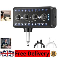 Tragbarer Gitarrenverstärker mit 10 Presets, Bluetooth & USB Aufnahmefunktion