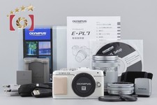 "Count 1,154" Olympus PEN Lite E-PL7 White 16.1 MP EZ 14-42 40-150 Lenses w/ Box