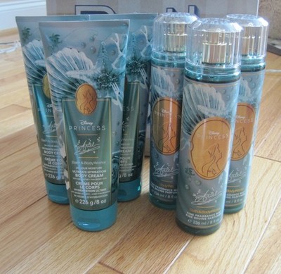 Bath & Body Works Disney Princess ARIEL 3X Fine Fragrance Mist OR Cream Lotion
