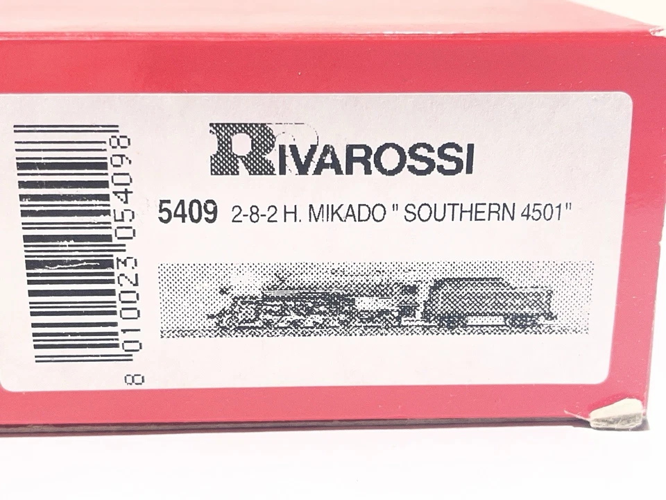Vintage NOS Rivarossi 2-8-2 Heavy Mikado HO Southern 4501 New Never Out of Box - Image 2 of 4