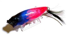 Megabass Keepcast Pop MAX Limited Purple Head Fire Topwater Lure