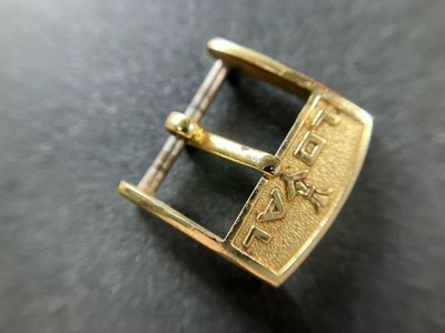 LOYAL Genuine Buckle Vintage Wrist Watch Strap Band Parts Gold 15mm Used #2