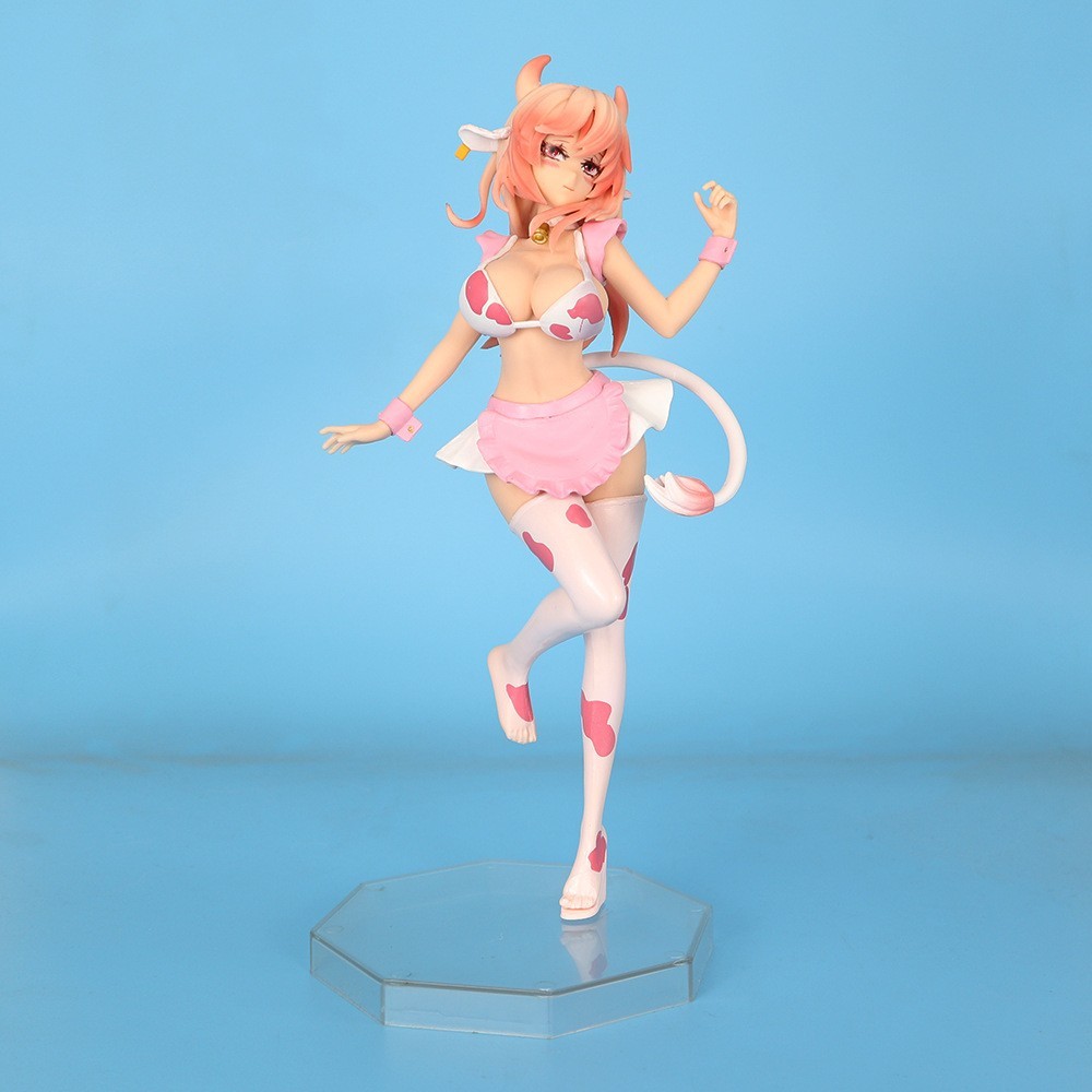 Anime Milk Girls Beautiful Girl 1/7 Scale Ver. PVC Figure Toys No Box 25cm Pink