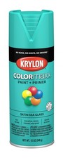 Krylon Colormaxx Satin Spray Paint Primer, Sea Glass - 1 Each