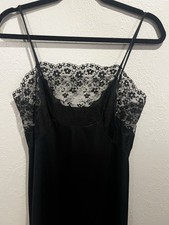 Vintage Ralph Montenero for Blanche 70 s Nylon Lace Night Gown Nightie Dress S