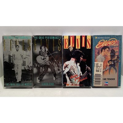 Lot 4 Elvis Presley VHS Great Performances 1 and 2 Aloha Love Me Tender Sealed