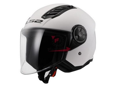 751.366161002S Helm LS2 OF616 Airflow II Long -S- Weiß Glänzend