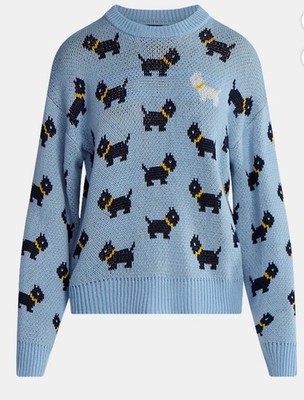 Netflix Stranger Things Scottie Dog Sweater from Women's Blue Pullover