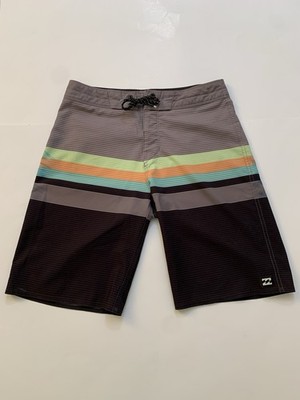 Billabong All Day Pro Upcycler Boardshorts Men s Size 26 Striped Swim Trunks