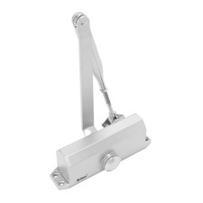 Briton Overhead Door Closer 121CE Fire Rated Silver Compact Fixed 60kg