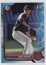2022 Bowman Draft Sky Blue 297/499 Nate Savino #BD-163 0sd2
