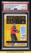 2023-24 NBA Hoops Arriving Now Winter Scoot Henderson #4 PSA 10 GEM MT READ 0i76