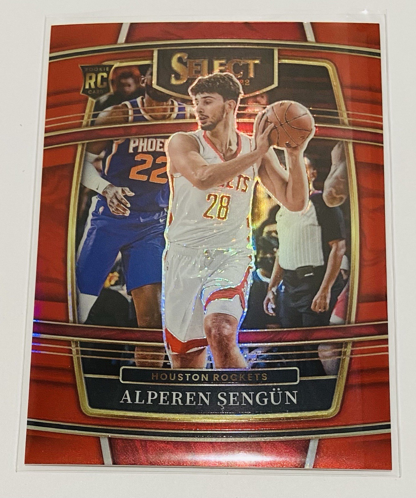 2021-22 Panini Select Red Prizm /199 Alperen Sengun Rookie RC #19 NBA Rockets