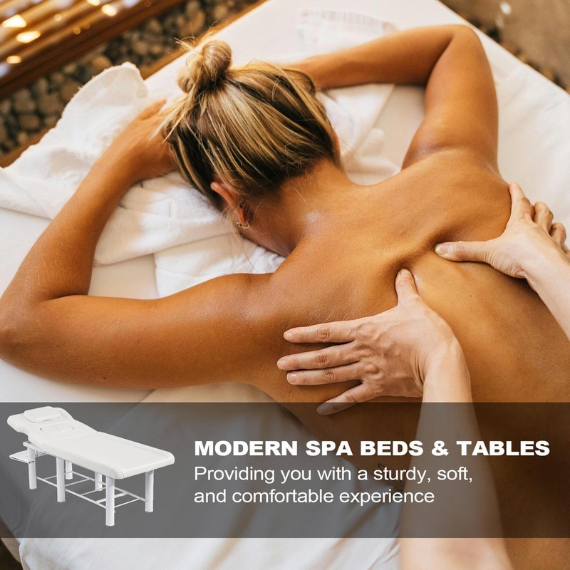 Massage Table Massage Bed Spa Bed 73" Long Facial Bed Salon Beauty w/ Headrest