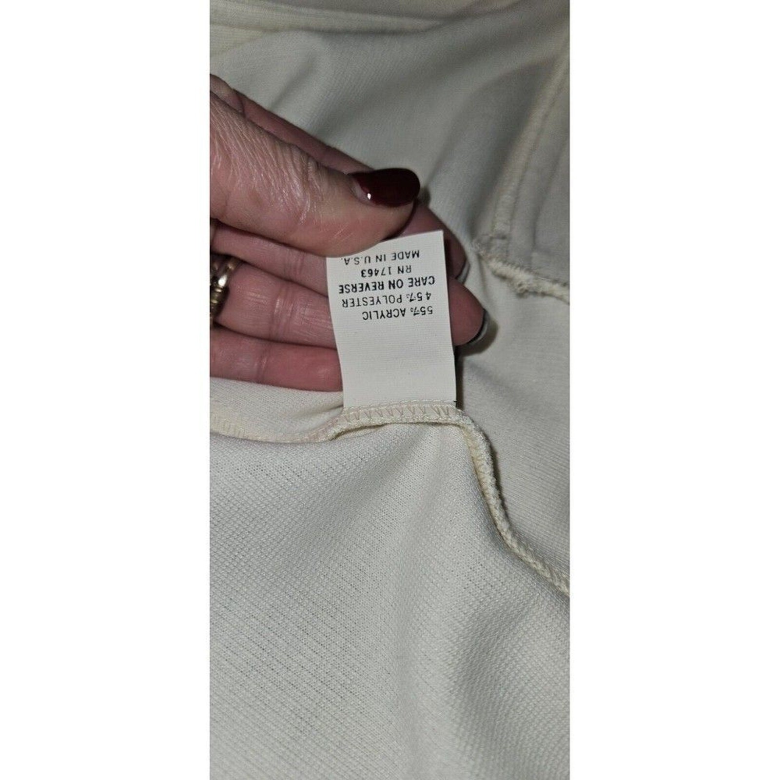 White Single Button Lightweight Blazer Jacket Fir… - image 10