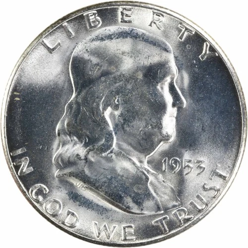 1953-S Franklin Half Dollar Choice BU Uncertified #728
