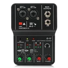 Desktop Audio Mixer 2-Channel Audio Mixer with 48V Power Power USB