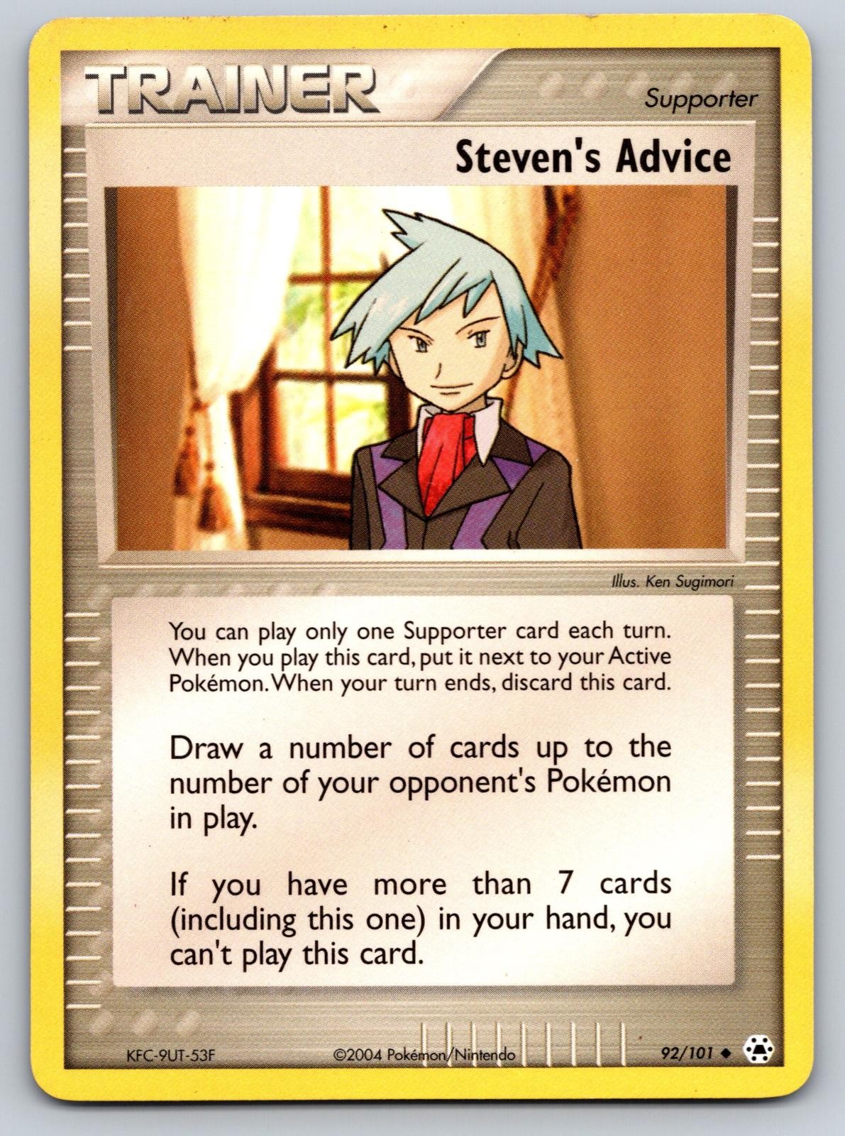 Steven's Advice 92/101 Uncommon Hidden Legends Pokemon Lightly Played