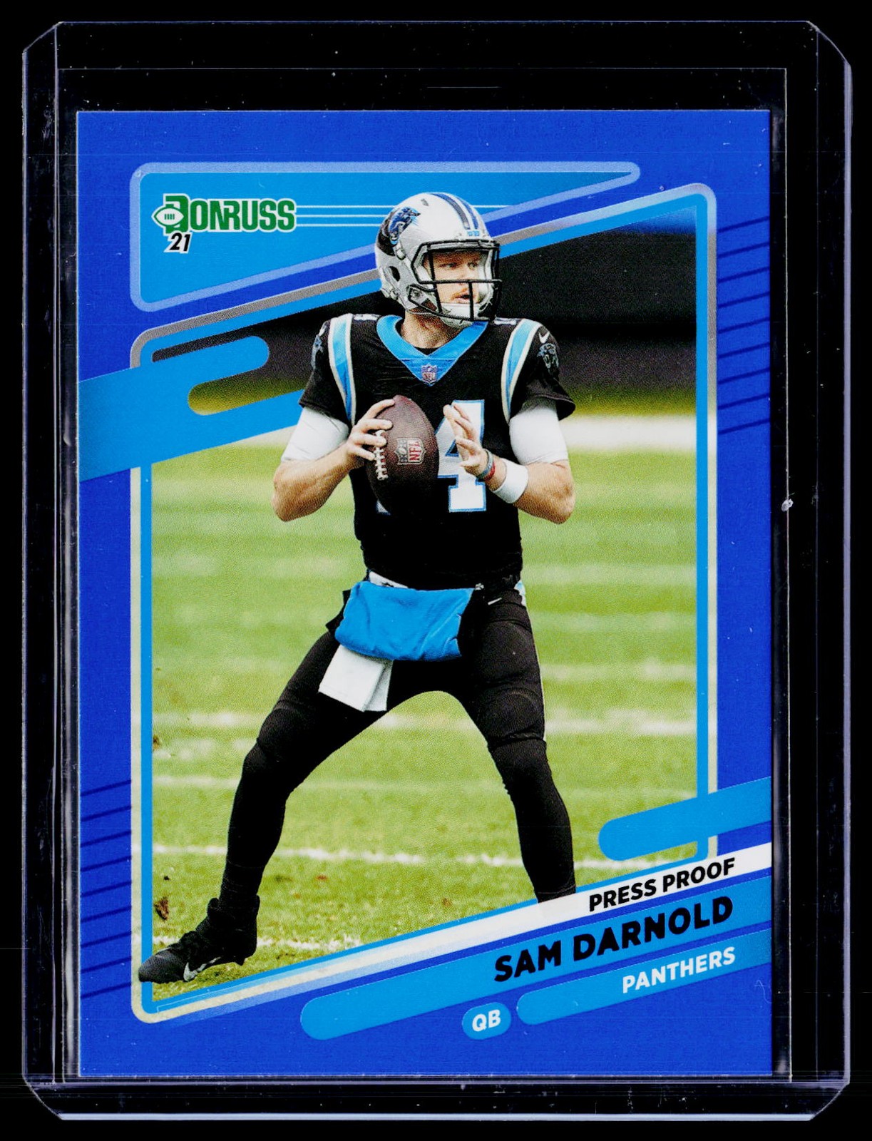 2021 Donruss #37 Sam Darnold Press Proof Blue F61