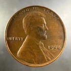 1954 Lincoln Wheat Cent Lightly Circulated