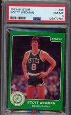 1983-84 Star #36 Scott Wedman PSA 8 Boston Celtics