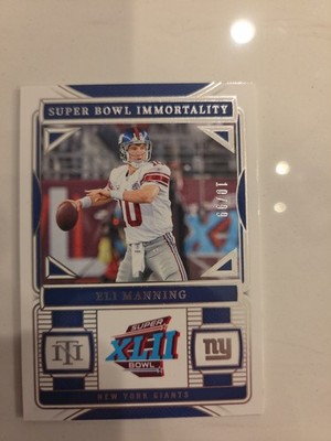 2024 Panini National Treasures #SB-EM Eli Manning Super Bowl Immortality #/99