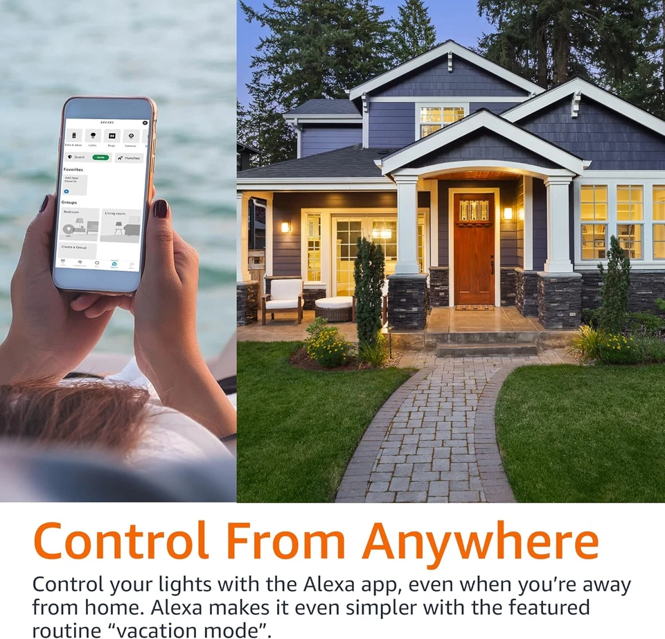 Smart A19 LED Light Bulb, Color Changing, 9W (60W Equivalent), 800LM, Works with - Image 4 of 4