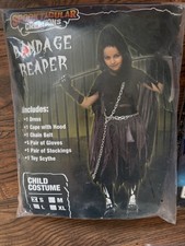 new Kids REAPER sz M 8-10y Glow in The Dark Deluxe HALLOWEEN Costume skeleton