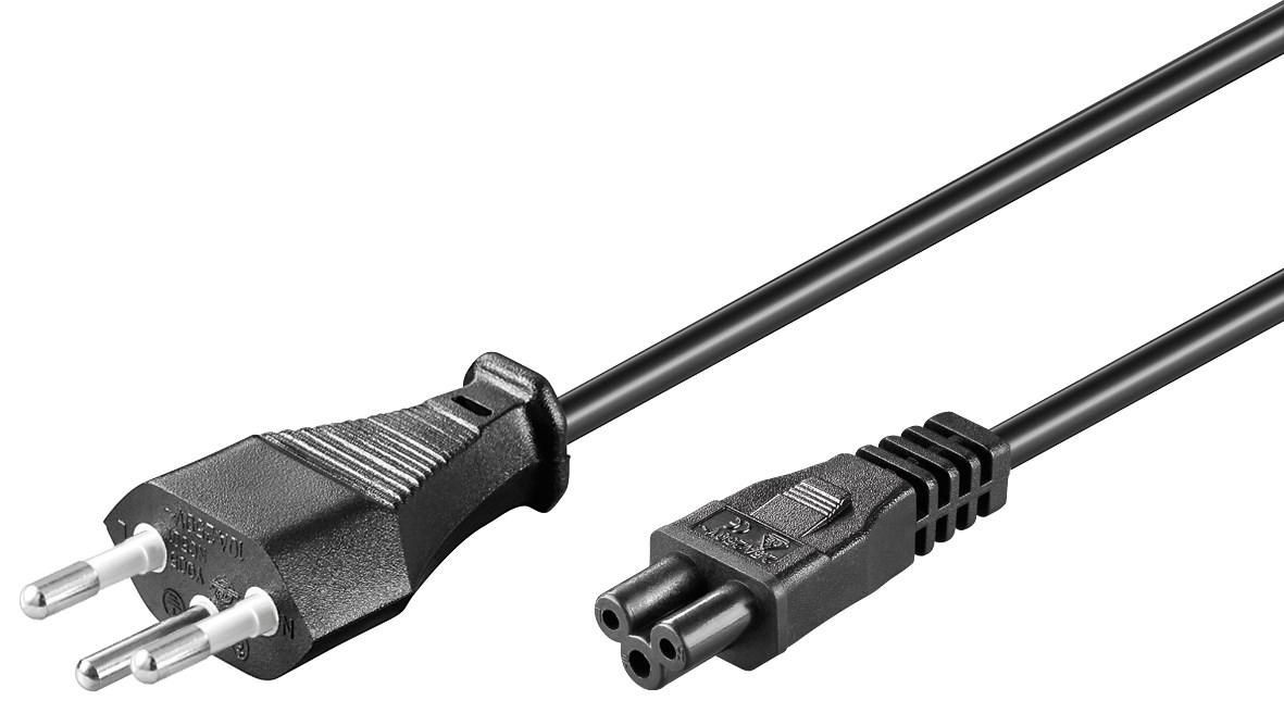 MicroConnect Power Cord Swiss Type J to C5, 5m