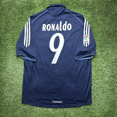 2005 2006 Real Madrid Ronaldo Jersey Shirt Kit Large L Adidas Blue