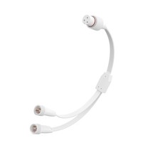 1 Female to 2 Male Y-Splitter for Y-Shaped Cable 1 2 Male , White