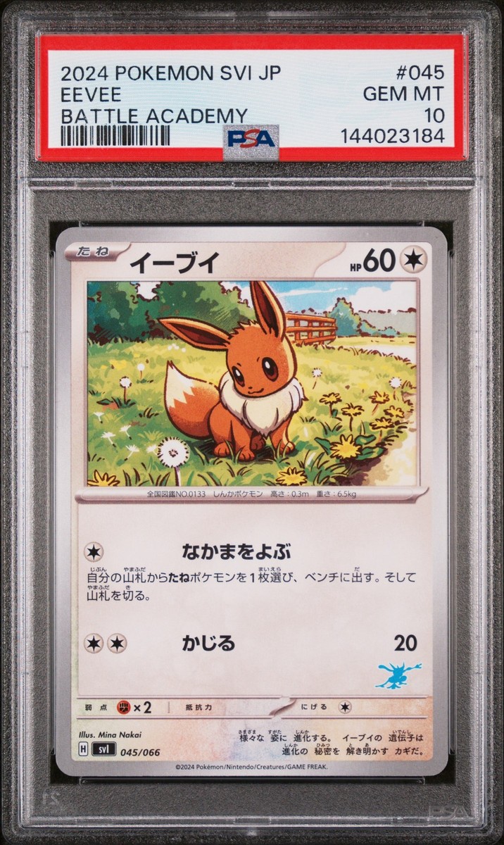 【PSA10】イーブイ SVI バトルアカデミー 045/066 EEVEE 2024 POKEMON JPN SVI-BATTLE ACADEMY #045 EEVEE PSA 10 | eBay