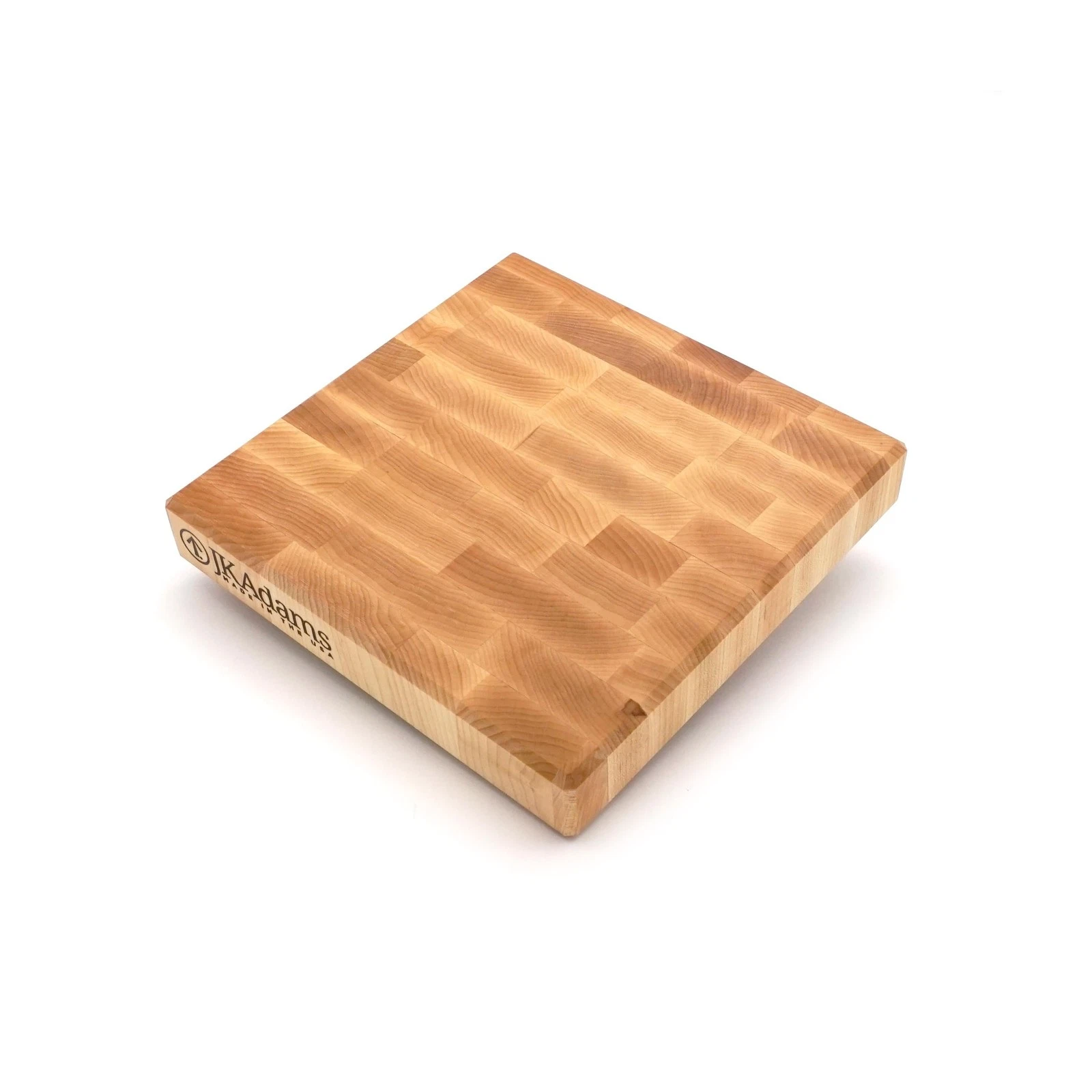 JK Adams, Professional Series End Grain Cutting Board Maple, 12"x12"x2", Wood...