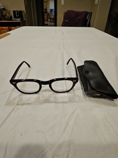 VINTAGE USS GI GOVERNMENT ISSUE 48-24 BLACK EYEGLASSES FRAME MILITARY EXCELLENT