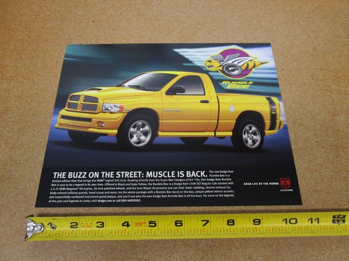 2004 Dodge Ram 1500 Rumble Bee truck pickup sales SHEET brochure ORIGINAL