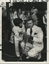 1979 Press Photo Actors Herve Villechaize & Ricardo Montalban, "Fantasy Island"