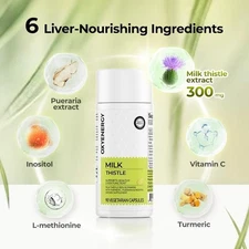Oxyenergy Milk Thistle Liver Detox & Colon Cleanse, Natural Liver Health Support