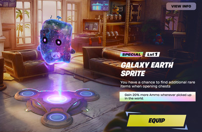 Battle Royale Galaxy Earth Sprite   Rare Galaxy Sprite Collectible