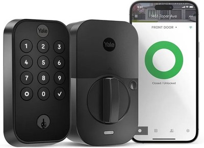 Yale Assure Lock 2 Black Suede Electronic Keypad Smart Lock New Touch