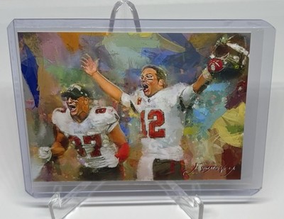 TOM BRADY 2023 EDWARD VELA AUTO LIMITED EDITION /50 GICLEE PRINT RUN PATRIOTS
