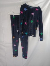 Girls Cat  Jack Soft Pajamas Sleepwear 10 multicolor Star Print brushed fleece