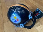 John Stallworth Signed Autographed Pittsburgh Steelers Riddell Mini Helmet JSA